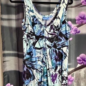 Simply Vera Wang purple & blue sundress (small)